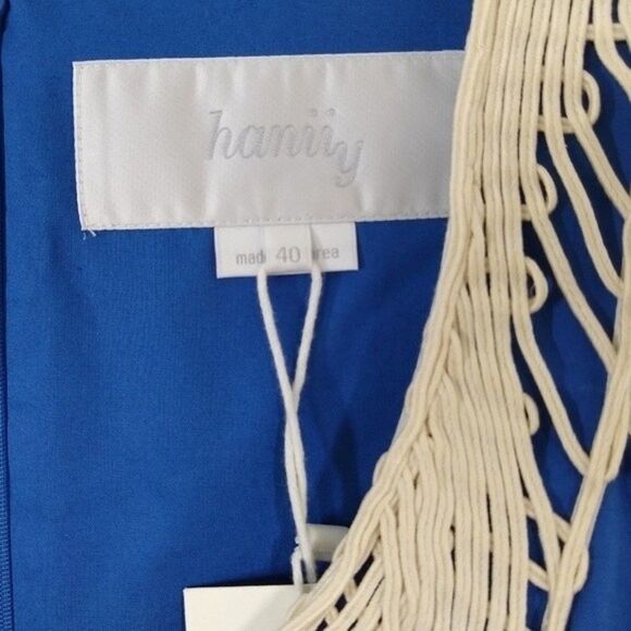 Hanii Y Womens IT 40 (Small / US 4) NWT Sleeveless Cord Detail Dress Blue HANIIY - Picture 4 of 11